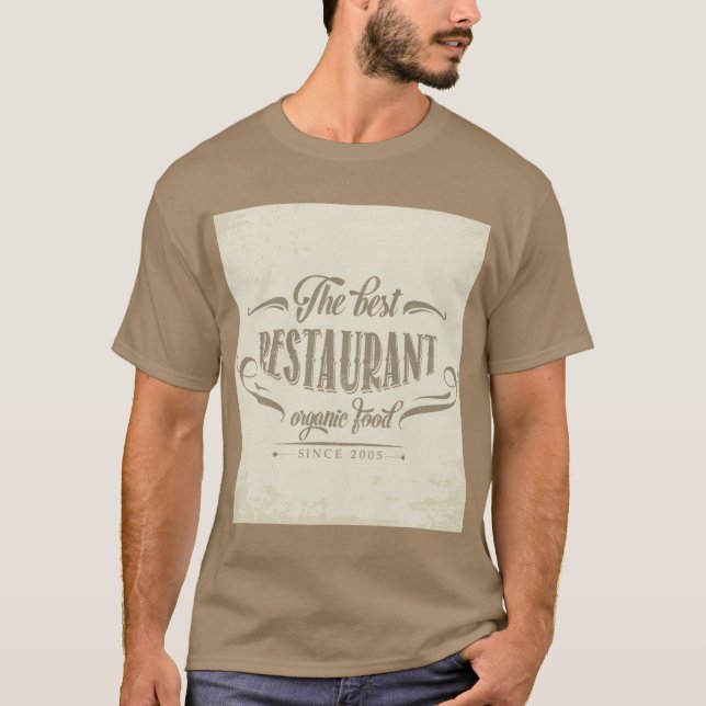 Shirt der Männer - Das beste Bio Essen (Vorderseite)