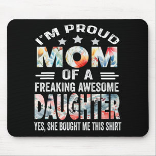 Shirt der Mütter für die Mama von der Tochter Mousepad