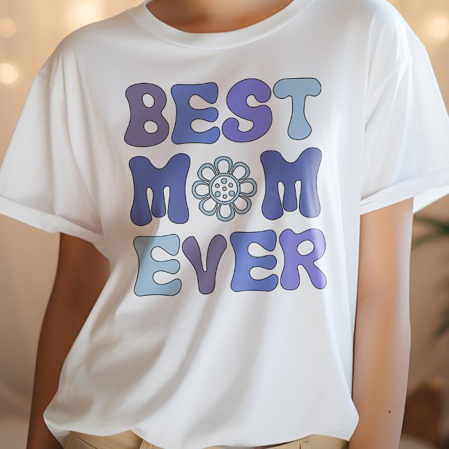 Shirt der Mutter, Lila und blau Beste Mama je (Von Creator hochgeladen)