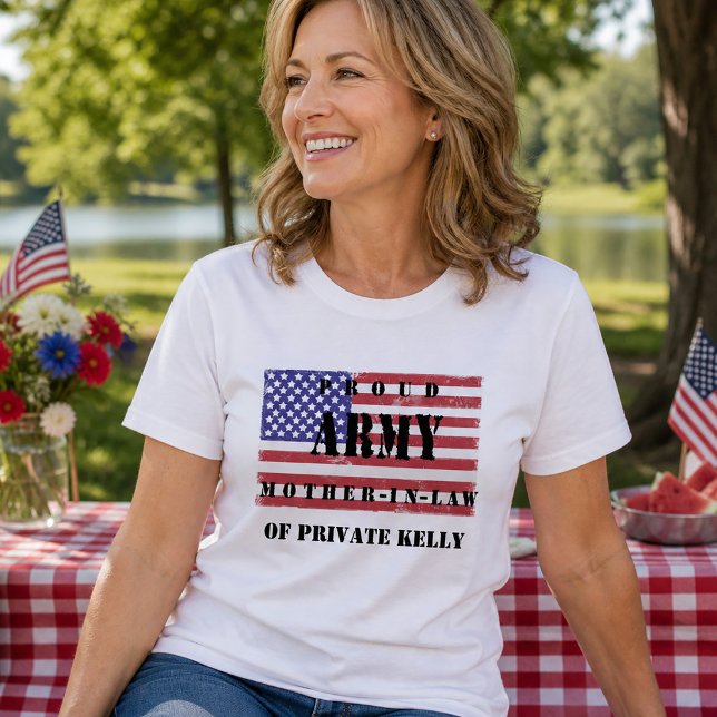 Shirt der Schwiegereltern (Proud Army Mother-in-law Shirt)