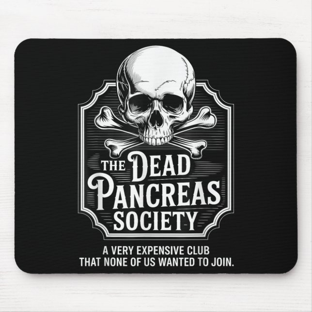 Shirt der toten Bauchspeicheldrüse Mousepad (Vorne)