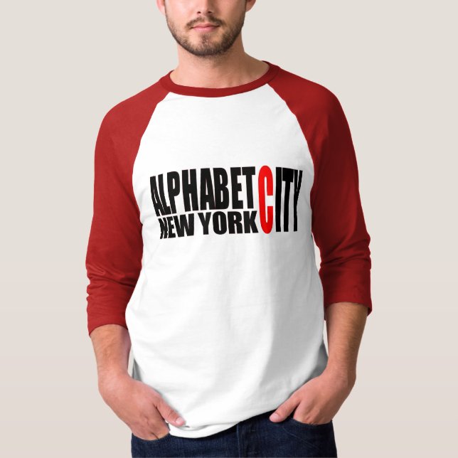 Shirt des Alphabet-U59 der Stadt-NYC (Vorderseite)