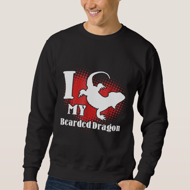 Shirt des bärtigen Drachen I Liebe meines bärtigen (Vorderseite)