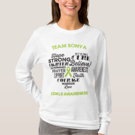 Shirt des Bewusstseins-CDKL5, Sonya Geschichte,