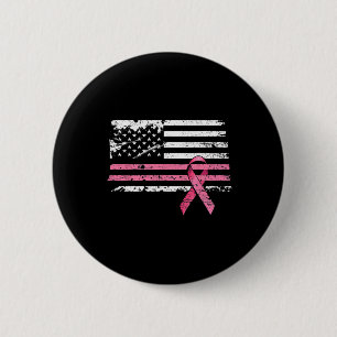 Shirt des Brustkrebses Amerikanische Flagge Brustk Button