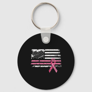 Shirt des Brustkrebses Amerikanische Flagge Brustk Schlüsselanhänger