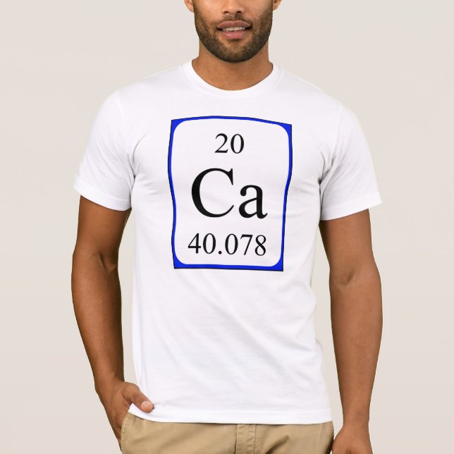 Shirt des Elements 20 - Kalziumweiß (Vorderseite)