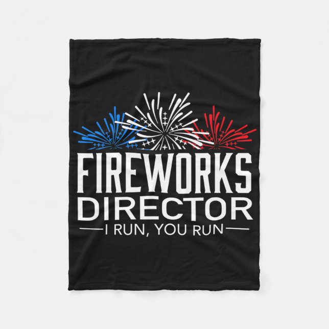 Shirt des Feuerwerksdirektors am 4. Juli der Feier Fleecedecke (Vorderseite)