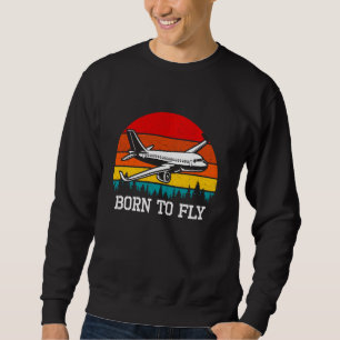 Shirt des Flugzeugführers Geboren zu fliegen