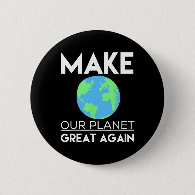 Shirt des Klimawandels - Erleben Sie unseren Plane Button (Vorderseite)