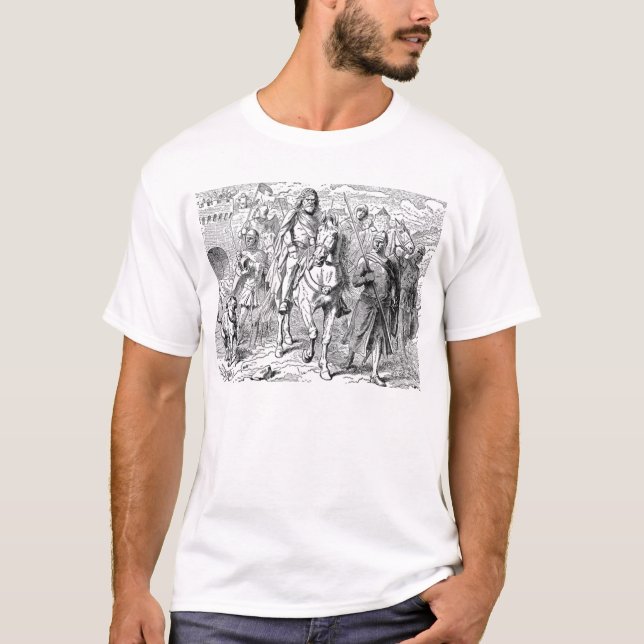 Shirt des mittelalterlichen Ritters (Vorderseite)