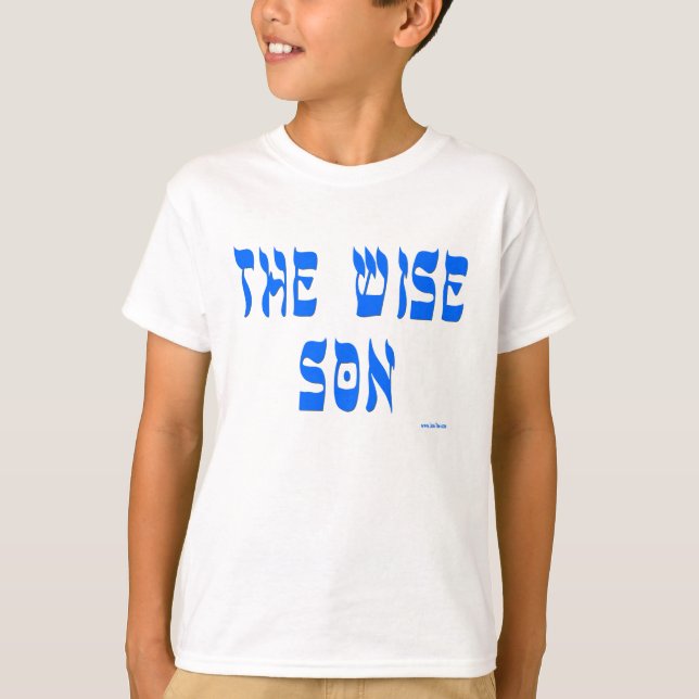 SHIRT DES PASSAHFEST-PESACH SEDER "DER KLUGE SOHN (Vorderseite)