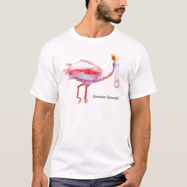 Shirt des rosa Spoonbill (Vorderseite)