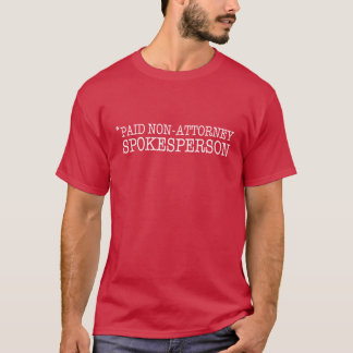 Shirt des Sprechers der Staatsanwaltschaft