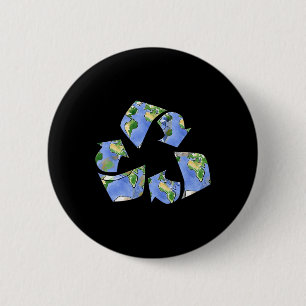 Shirt des Vintagen Earth Day Earth Day (Tag der Er Button