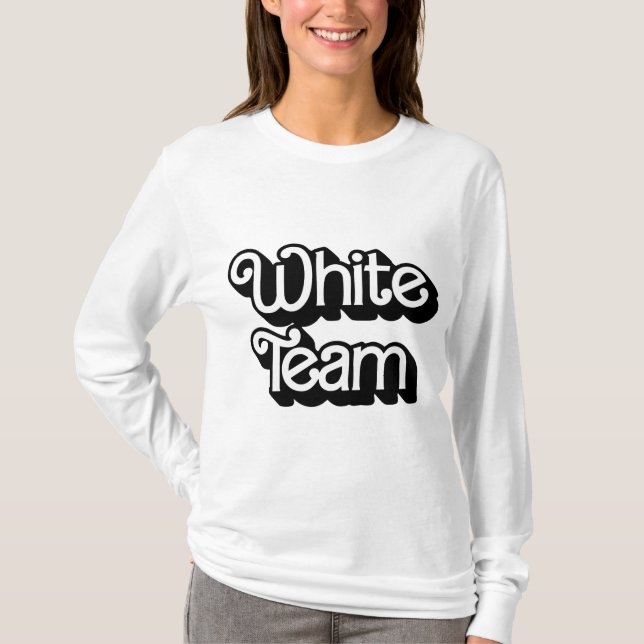 Shirt des White-Team-Farbkriegs (Vorderseite)