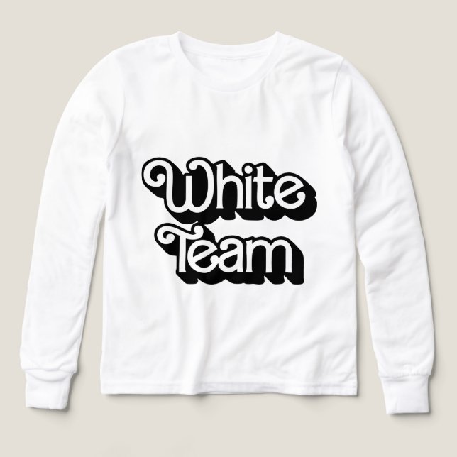 Shirt des White-Team-Farbkriegs (Design Vorderseite)