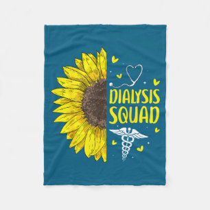 Shirt Dialyse-Team Sonnenblume Nephrologie Kranken Fleecedecke