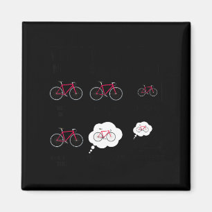 Shirt Dinge Spare Time Bike Fahrrad Magnet
