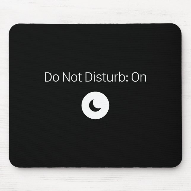 Shirt Don' Disturb Antisocial Introvert Mousepad (Vorne)