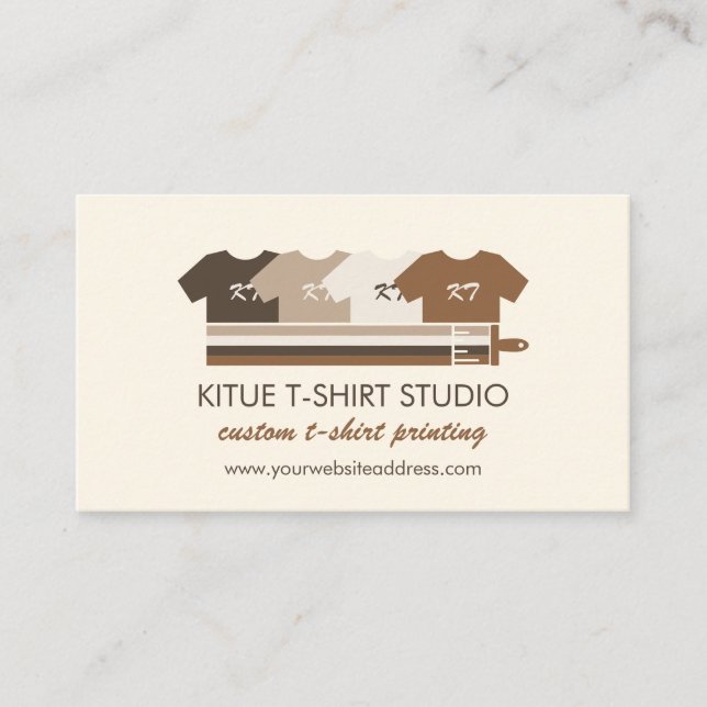 Shirt drucken auf Anfrage Wärmeübertragung Visitenkarte (Vorderseite)