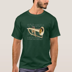 Shirt (dunkel).  Flugelhorn. Farbe auswählen