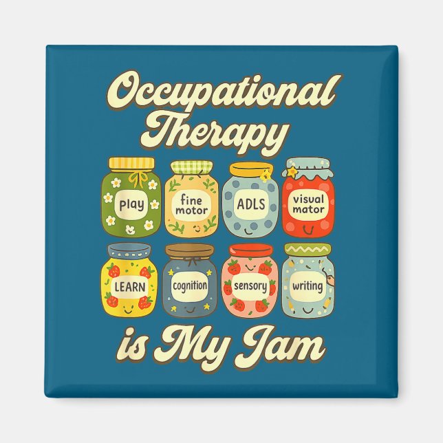 Shirt Ergotherapie-Jam Ot-Gläser Magnet (Vorne)