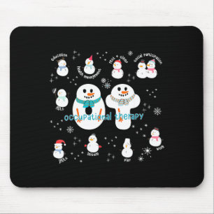 Shirt Ergotherapie Weihnachts Schneemann Ergo Mousepad