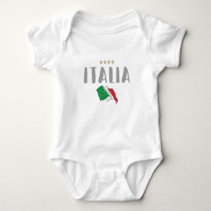 Shirt-Fahne für den Fußball in Italien Baby Strampler