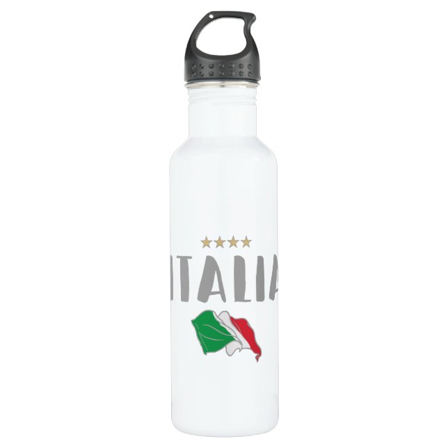 Shirt-Fahne für den Fußball in Italien Edelstahlflasche (Vorderseite)