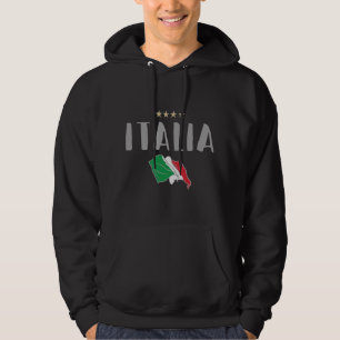 Shirt-Fahne für den Fußball in Italien Hoodie