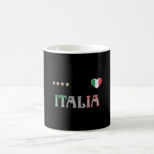 Shirt-Fahne für den Fußball in Italien Kaffeetasse