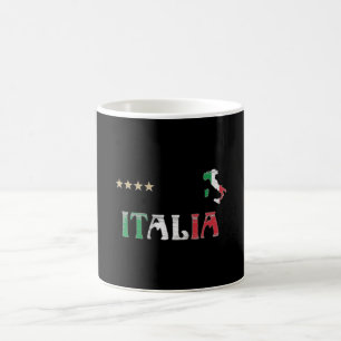 Shirt-Fahne für den Fußball in Italien Kaffeetasse