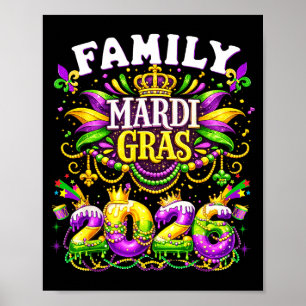 Shirt Familie Mardi Gras Erinnerungen Schaffend Poster