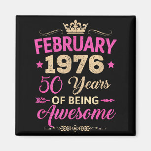 Shirt Februar 1976 50 Retro 50. Magnet
