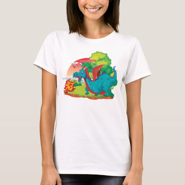 Shirt "Feuerdrachen - Frauen" (Vorderseite)