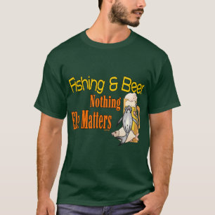 Shirt Fischerei Spaß Angeln Bier Fischen