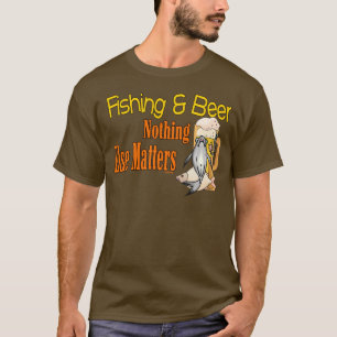 Shirt Fischerei Spaß Angeln Bier Fischen