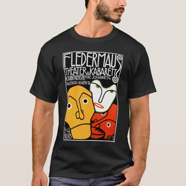 Shirt: Fledermaus Theater und Cabaret T-Shirt (Vorderseite)