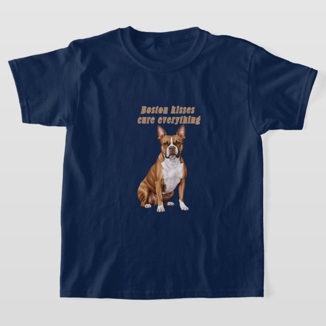 Shirt for Kids – Boston Terrier Love Design (Ablage )