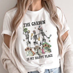 Shirt "Funny Garening Skeletts", gotische Gartenar