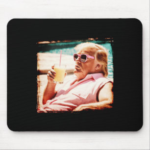 Shirt Funny Vintag Pina Colada Trump Felon 2024 Mousepad