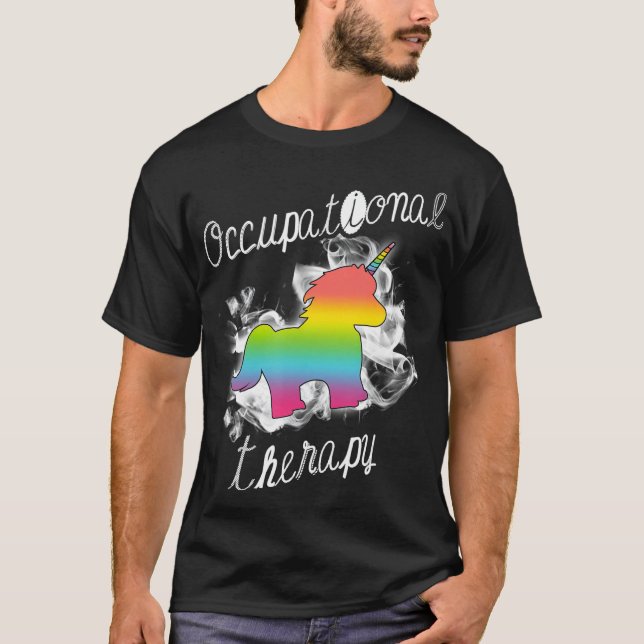 Shirt für Arbeitstherapie Unicorn OT Geschenke (Vorderseite)