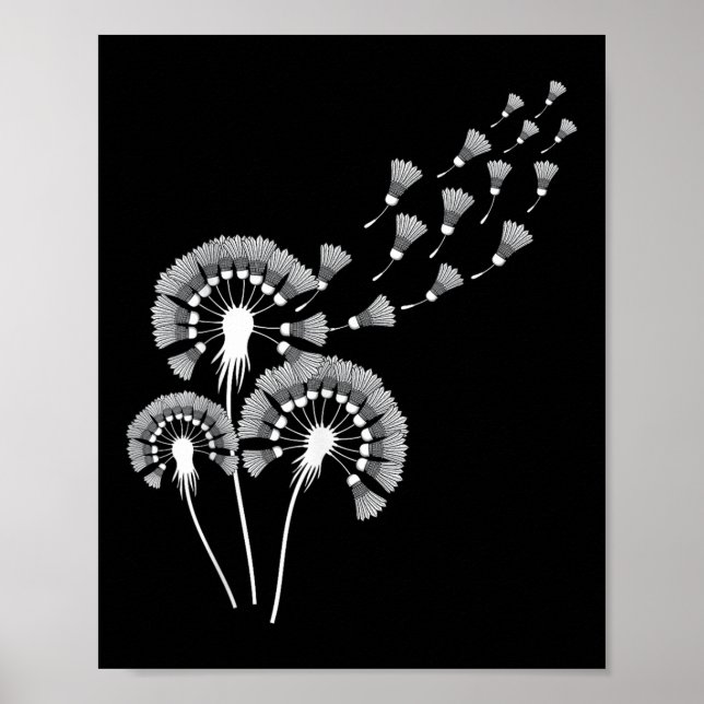 Shirt für Badminton Player _ Bad Poster (Vorne)