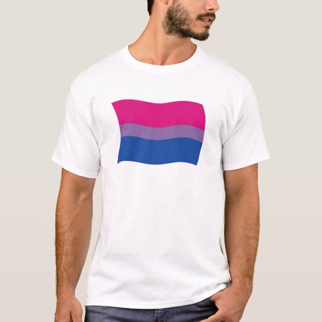 Shirt für Bisexual-Stolperflagge (Vorderseite)