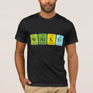 Shirt für den periodischen Tabellennamen