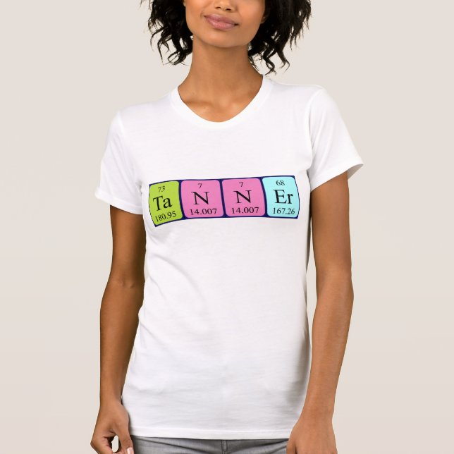 Shirt für den periodischen Tabellennamen (Vorderseite)