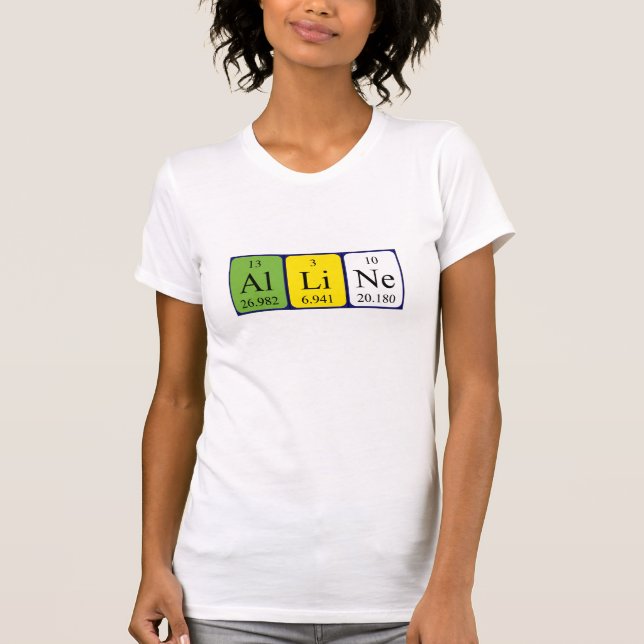 Shirt für den periodischen Tabellennamen (Vorderseite)