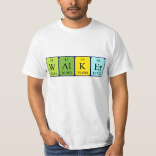 Shirt für den periodischen Tabellennamen