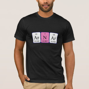 Shirt für den periodischen Tabellennamen